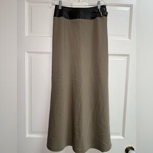 Carlisle Black and Brown Maxi Skirt